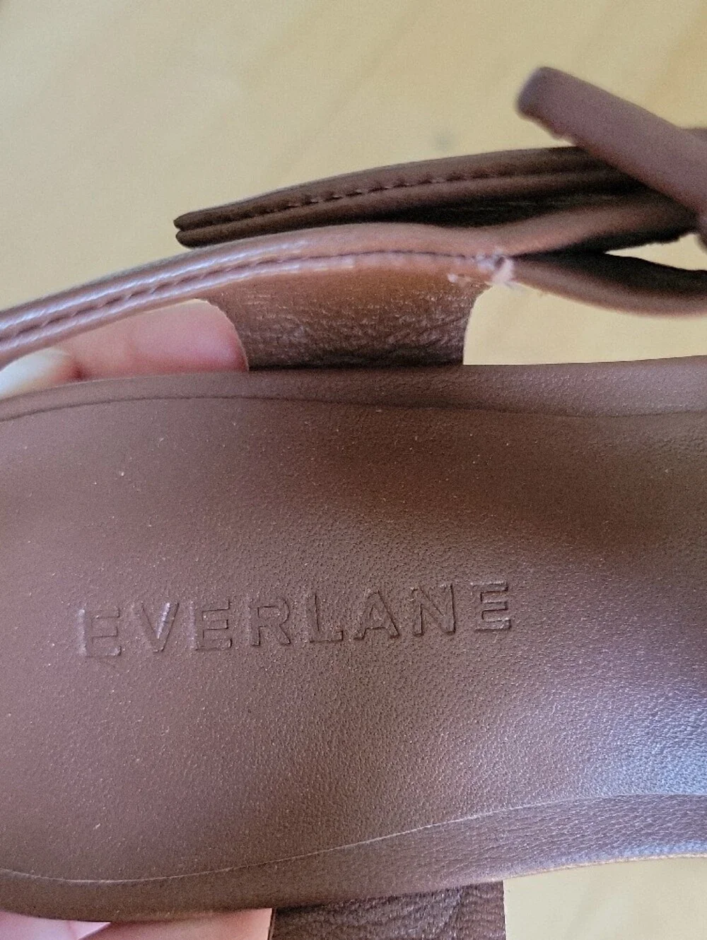 Everlane Brown Leather Fisherman Strap Sandal - 7.5 - NWT - Picture 2 of 8